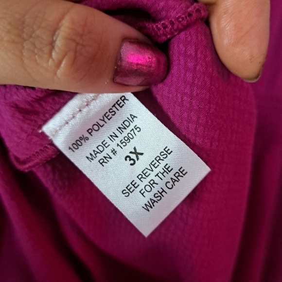 NEW Wishing Waves Boho Blouse in Raspberry 💗 - Picture 9 of 9